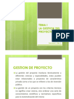 1.La GEstión Del Proyecto