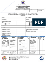 Department of Education: Brigada Eskwela Monitoring and Evaluation Tool