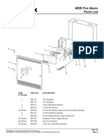 4005 Fire Alarm Parts List: Item NO. Description PC Boards