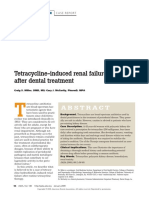 Tetracycline-Induced Renal Failure After Dental Treatment: Clinical Practice