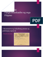 Kakayahang Pangkomunikatibo NG Mga Pilipino