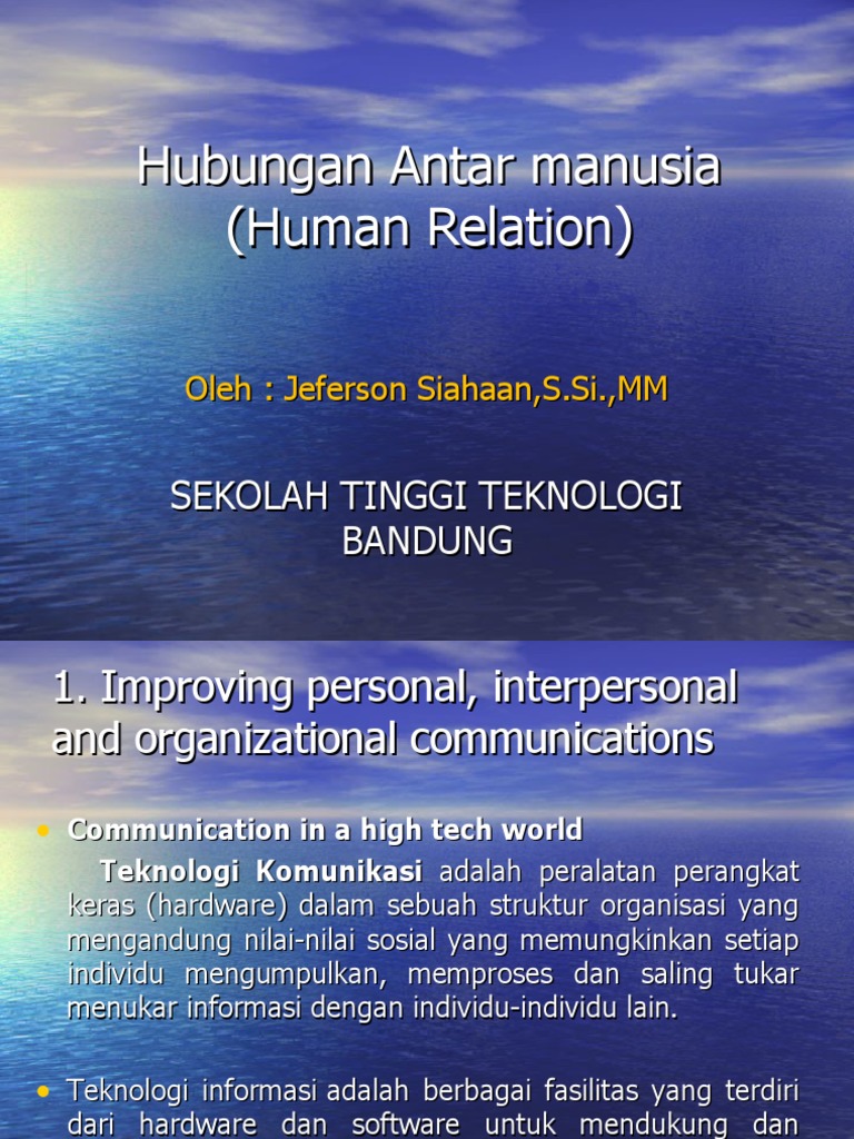 Interaksi Manusia Melalui Teknologi | PDF | Karier & Perkembangan ...