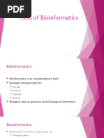 Tools of Bioinformatics