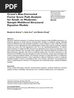 Croon's Bias-Corrected Factor Score Path Analysis For Small-To Moderate - Sample Multilevel Structural Equation Models