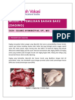 Modul 3. Pemilihan Bahan Baku (Daging) : Oleh: Gilang Ayuningtyas, SPT., Msi