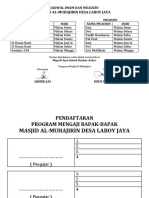 JADWAL IMAM DAN MUADZIN