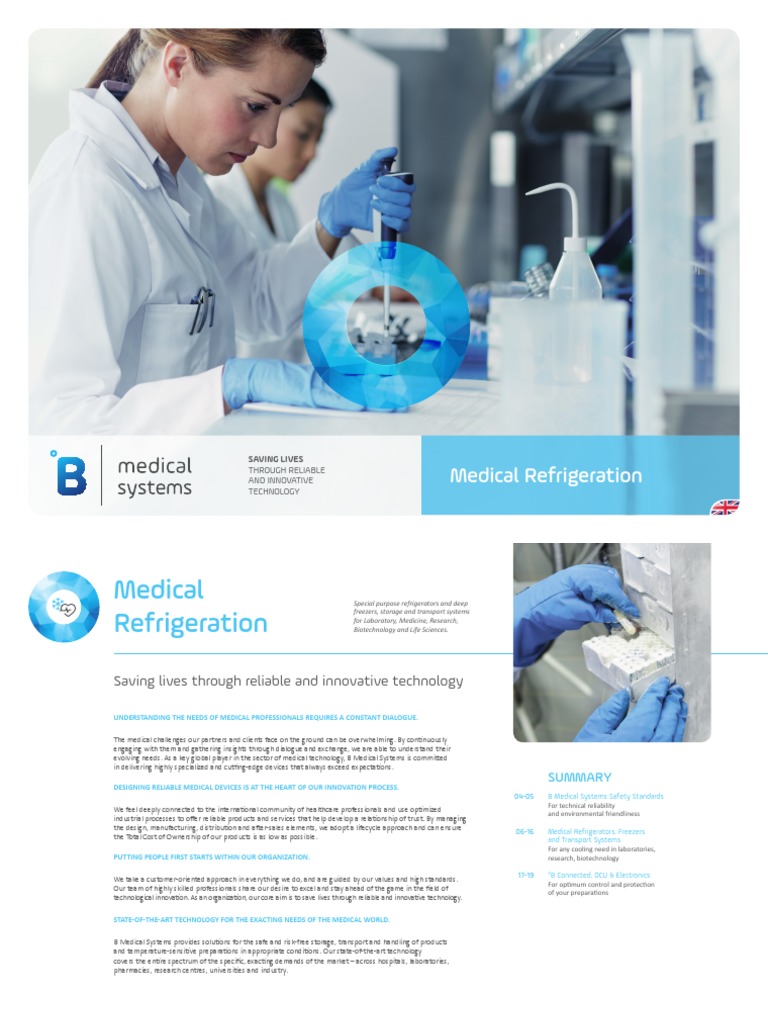 BMS Brochure Medical-Refrigeration en High | PDF | Refrigerator | Door