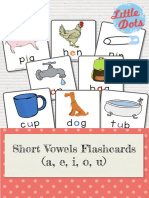 Short Vowels Flashcards: (A, E, I, O, U)