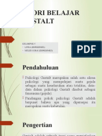 TEORI BELAJAR GESTALT DALAM