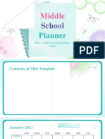 Middle School Planner