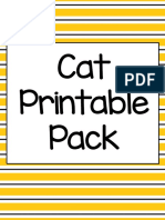 Cat Printable Pack o