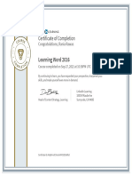 certificateofcompletion learning word 2016