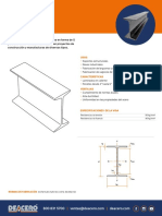 Vigas Ips Estructurales Deacero Ficha Tecnica