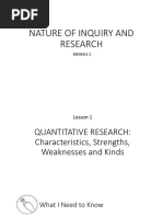 1 Nature of Quantitative Research