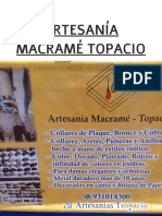 Artesanía Macramé Topacio: Fotos y Texto de Raúl Pérez