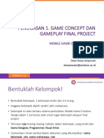 Penugasan 1. Game Concept Dan Gameplay Final Project