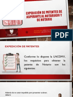 12.1. Expedición de Patentes de Aspirante Al Notariado y de Notario