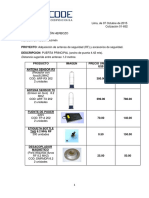 Cotizacion Sistema de Seguridad