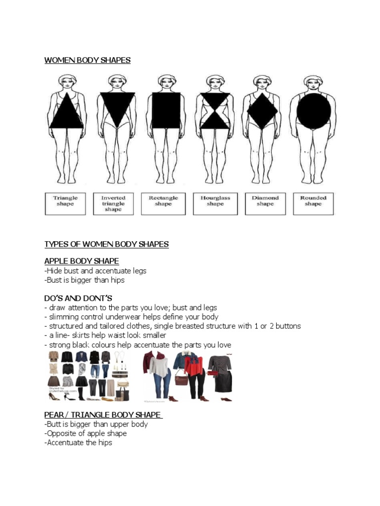 Women Body Shapes | PDF | Bra | Necklace