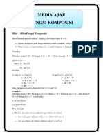 Sifat Komposisi Fungsi