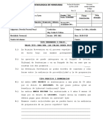 Derecho Procesal Penal: Examen tipo verdadero y falso, práctico y enumeración