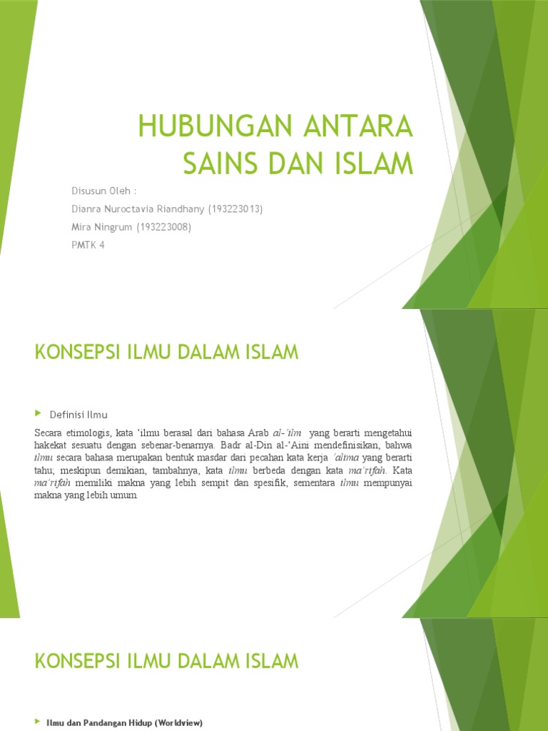 Sains dan Islam: Konsep Ilmu dalam Islam | PDF