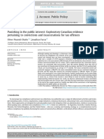 Punishing in The Public Interest - Exploratory Canadian Evidence Pertaining To Convictions and Incarcerations For Tax Offences