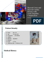 Thyroid Crisis and Thyroid Cardiac Disease With Acute Hepatitis Complication