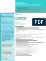 Manjuda Akter: Career Objectives