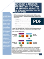 Choosing a Merger Integration Strategy for Shared Services