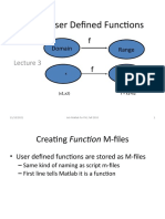 User Defined Functions: Domain Range