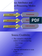 Source Attributes and Receiver Processing Modes