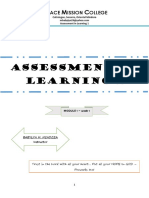Assessment in Learning 1 - Ok
