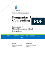 Model Keamanan Cloud Computing