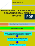 05-Bentuk Kerjasama Dalam Bisnis (Bagian 1)