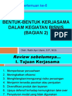 06 - Bentuk Kerjasama Kegiatan Bisnis (Bagian 2)