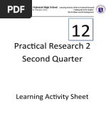 Practical Research 2 Second Quarter: Learning Activity Sheet