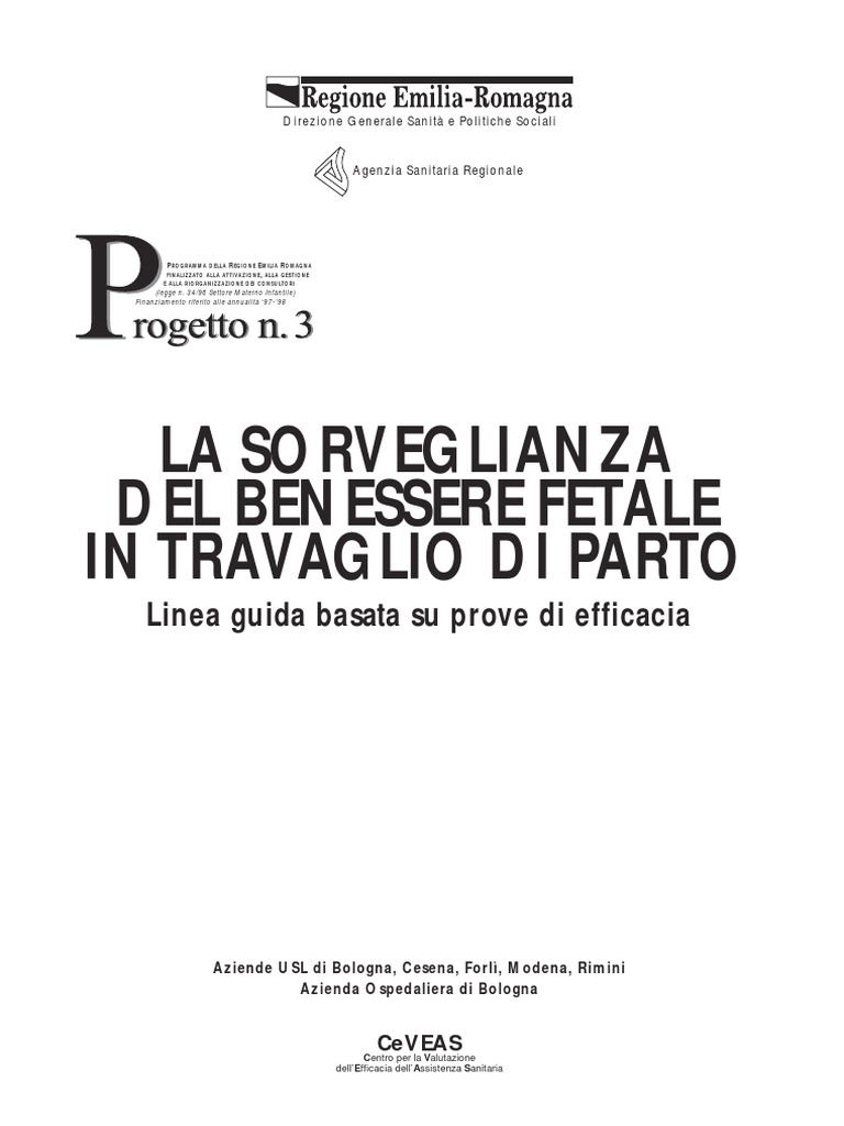Linee Guida Sorveglianza Fetale in Travaglio Di Parto - Saperidoc 2004 | PDF, image size:768x1024