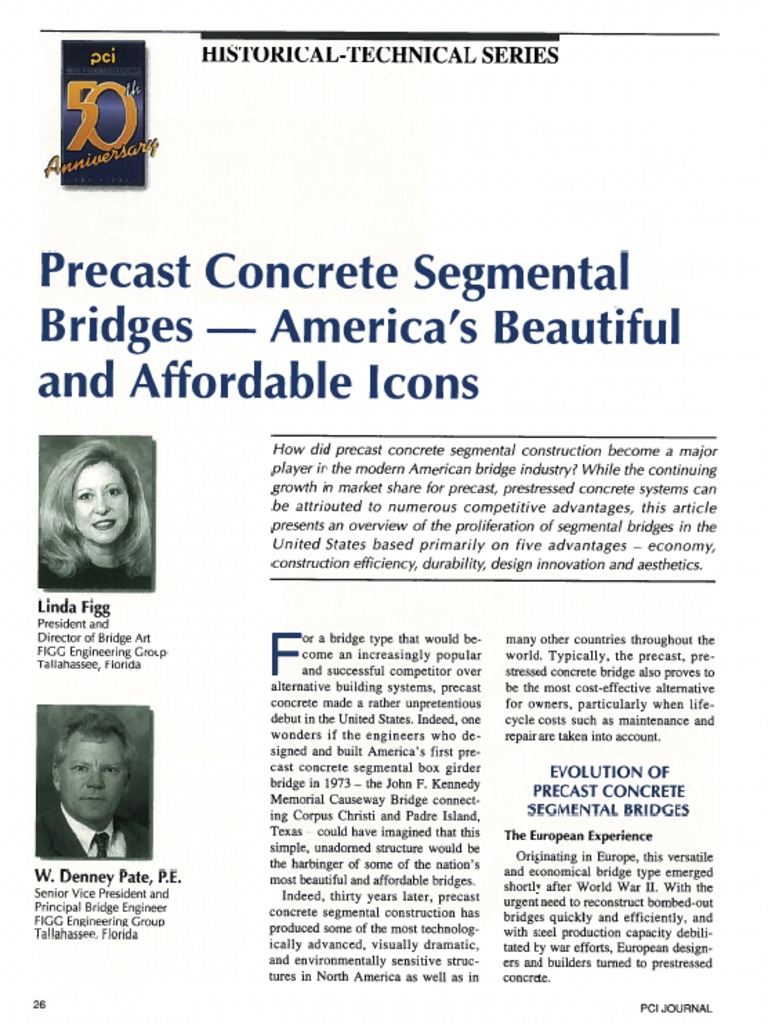 Evolution of Precast Segmental Bridges | PDF | Prestressed Concrete ...