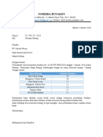 Surat Pemesanan Barang PT Garuda Wisnu