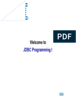 Welcome To: JDBC Programming I
