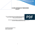 Dispensing and Storage of Medicines Policy