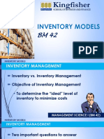 BM 42 - Inventory Models