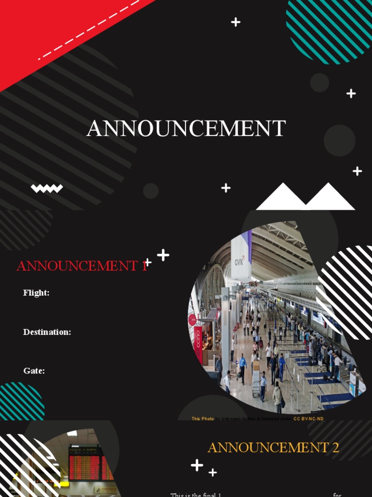 Flight and School Announcement Guide | PDF