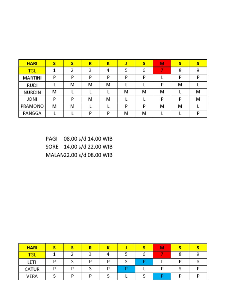 Jadwal Ruang RSIA Puti Bungsu | PDF