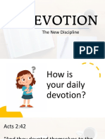 Devotion: The New Discipline