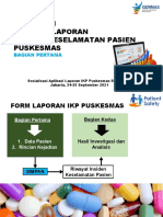 Pengisian Aplikasi Laporan IKP Puskesmas Bagian 1