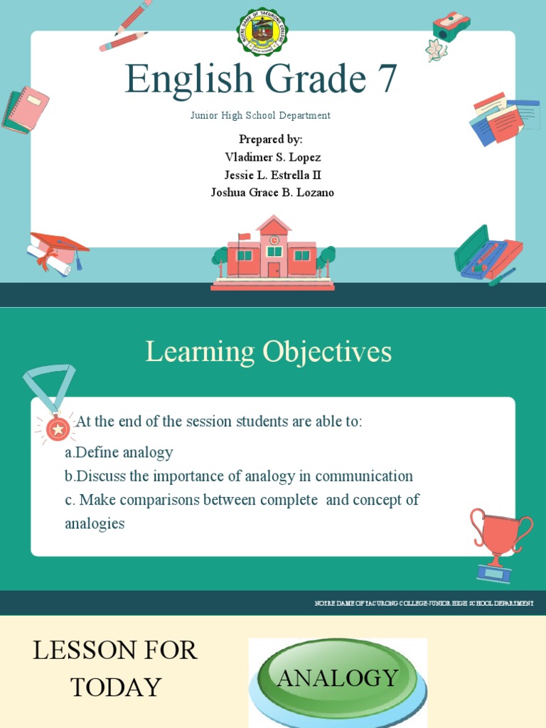 Understanding Analogies in English | PDF | Analogy | Communication