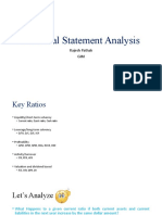 Financial Statement Analysis: Rajesh Pathak GIM
