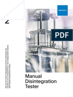 Manual Disintegration Tester